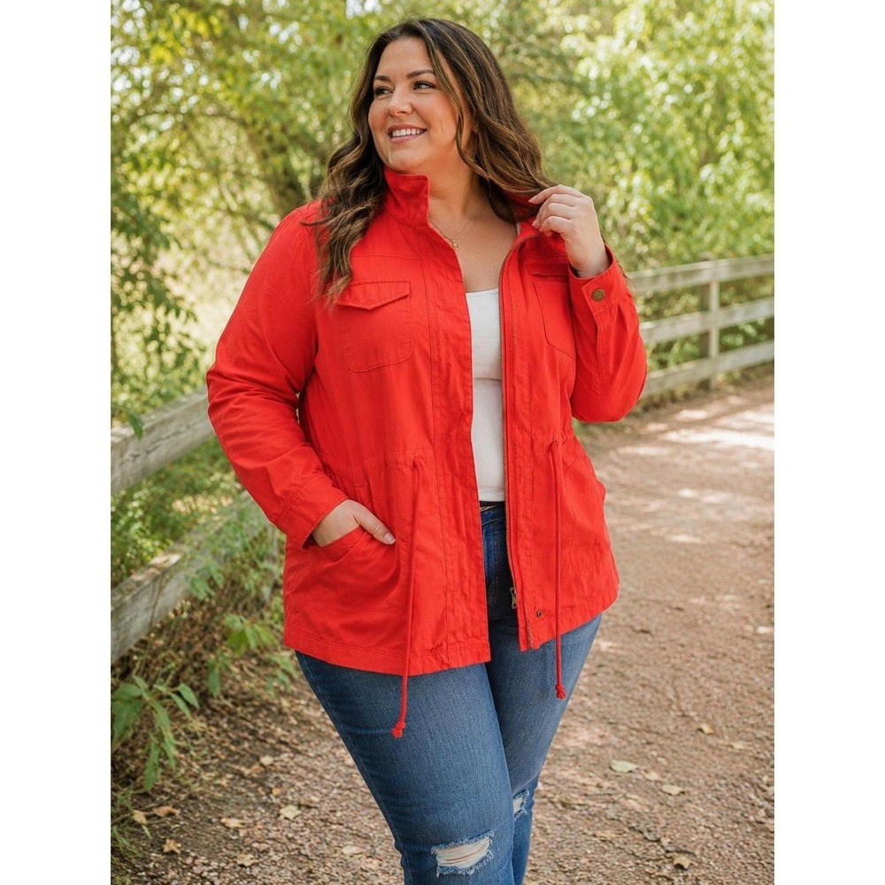 Old Navy Military / Utility Jacket, Flamingo Pink, (women's 1X)